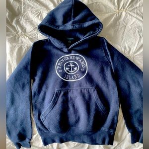 PEI (Prince Edward Island) hoodie in boys navy size youth small